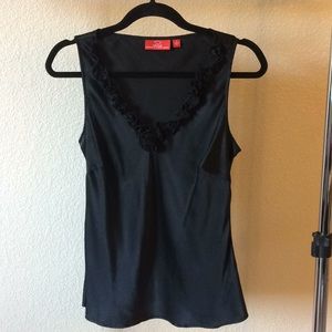 Oscar de la Renta Black Sleeveless Top